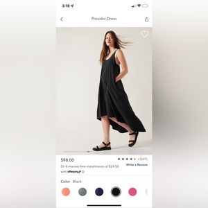 Like New Athleta Presidio dress XS